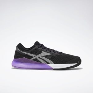 Reebok Nano 9.0 Trainingsschuhe Damen - Schwarz/Lila/Weiß - DE 537-QOH